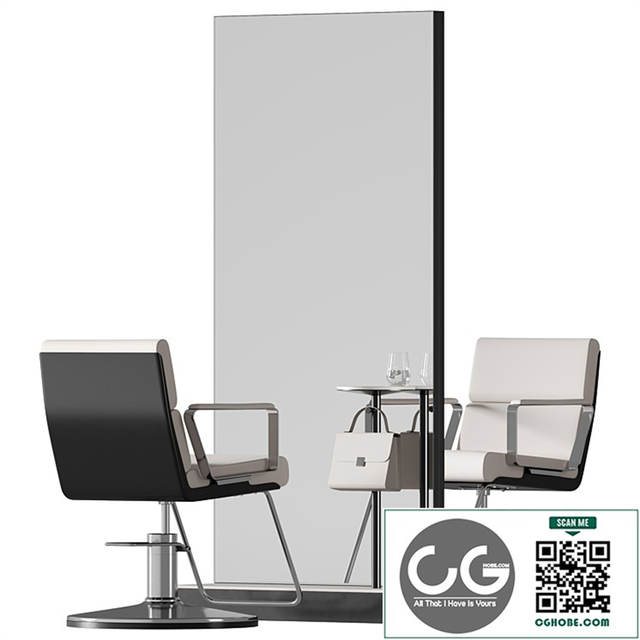 Double hairdresser's workstation