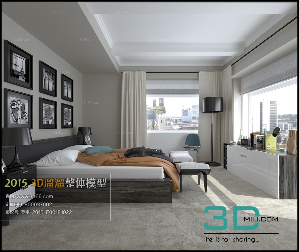 74. Bed Room 3dsmax File Free Download - 3DMili 2025 Download 3D Model ...