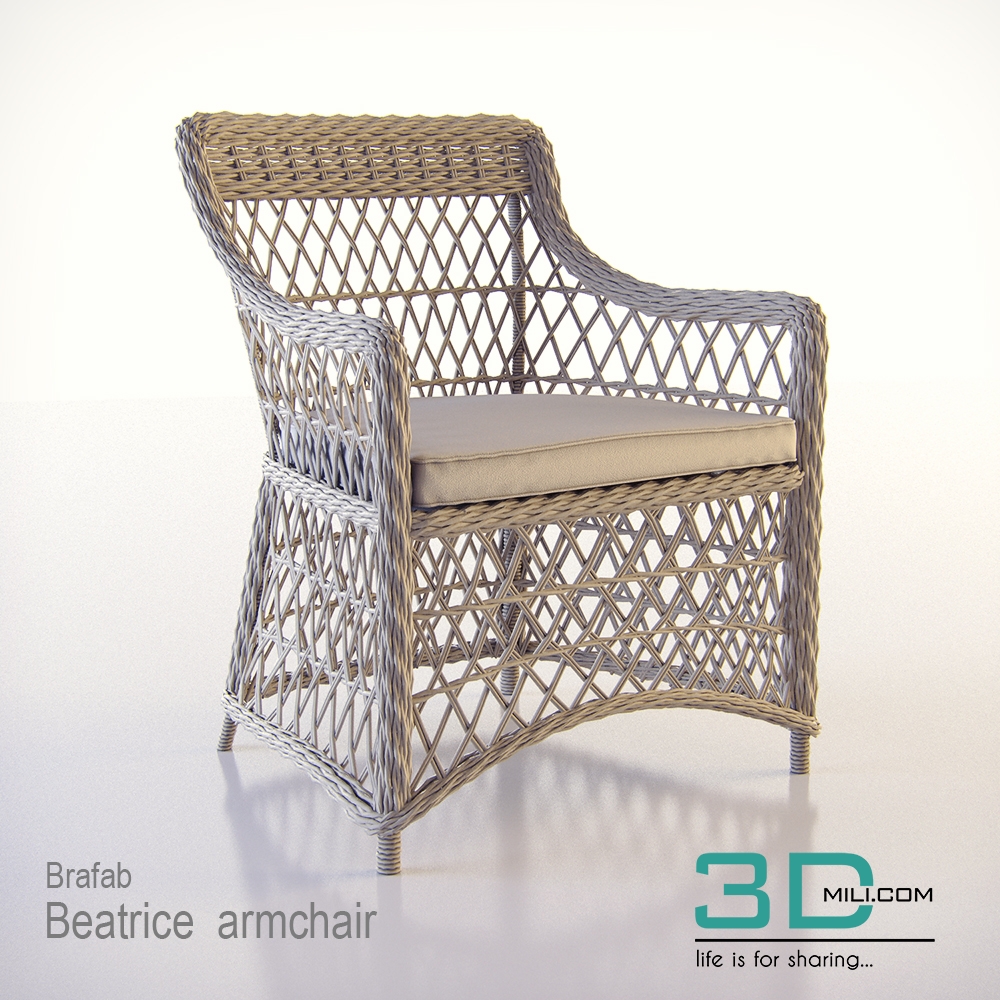 362. Brafab Beatrice Armchair - 3DMili 2024 - Download 3D Model - Free ...