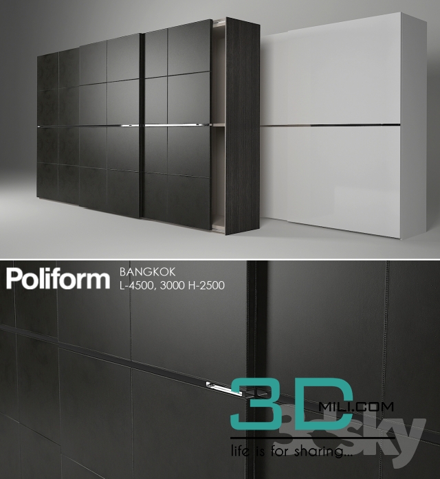 91. Bangkok Poliform cabinet - 3DMili 2025 Download 3D Model - Free 3D ...