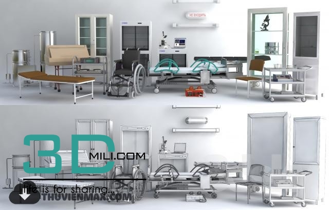 07. Medical Equipment 3D Model - 3DMili 2025 Download 3D Model - Free ...