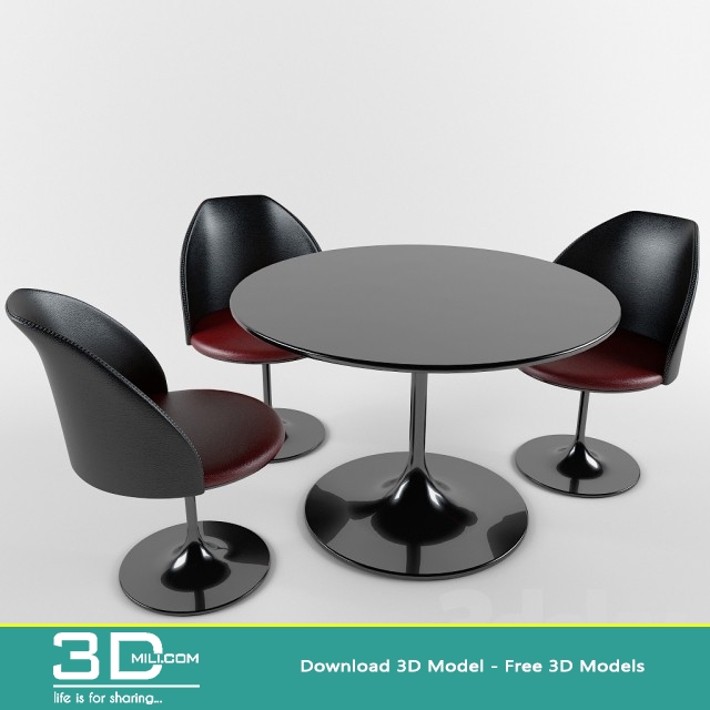 262. Table + Chair 3D Models Free Download 3DMili 2024 Download 3D