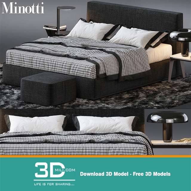 259. Bed 259 3D Models Free Download - 3DMili 2025 Download 3D Model ...