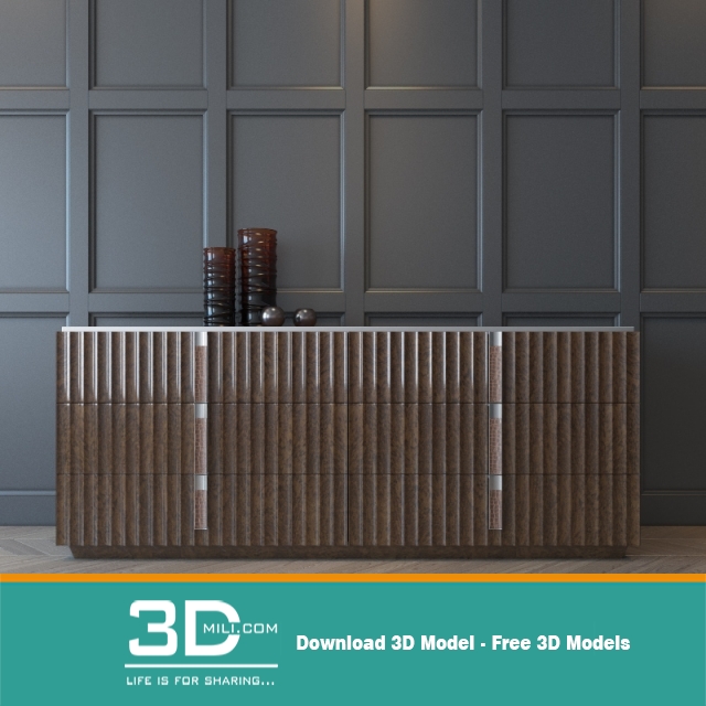 176. Wardrobe & Display cabinet 3D model - 3DMili 2025 Download 3D ...