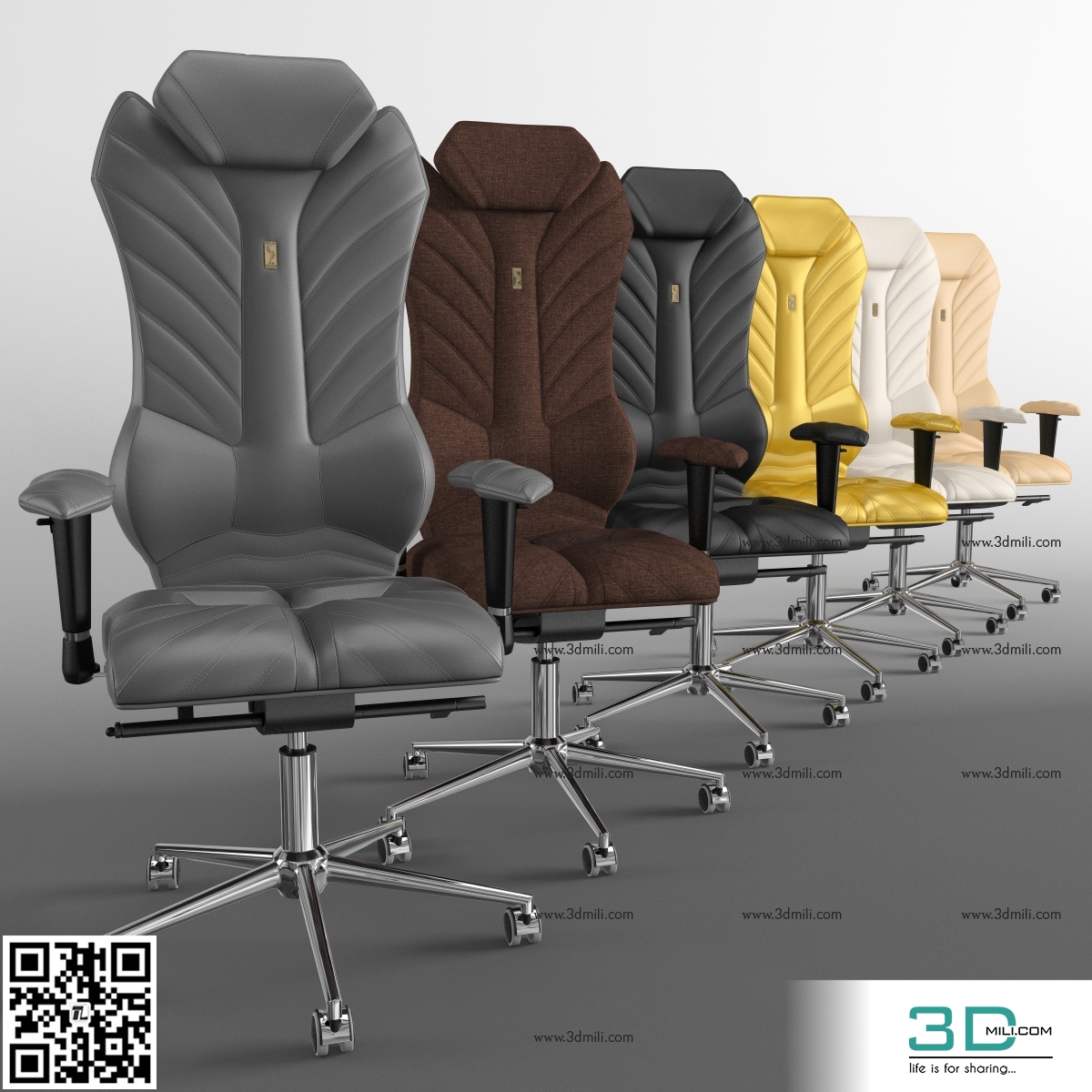 23. Office Chairs 3dsmax File Free Download - 3DMili 2024 - Download 3D ...