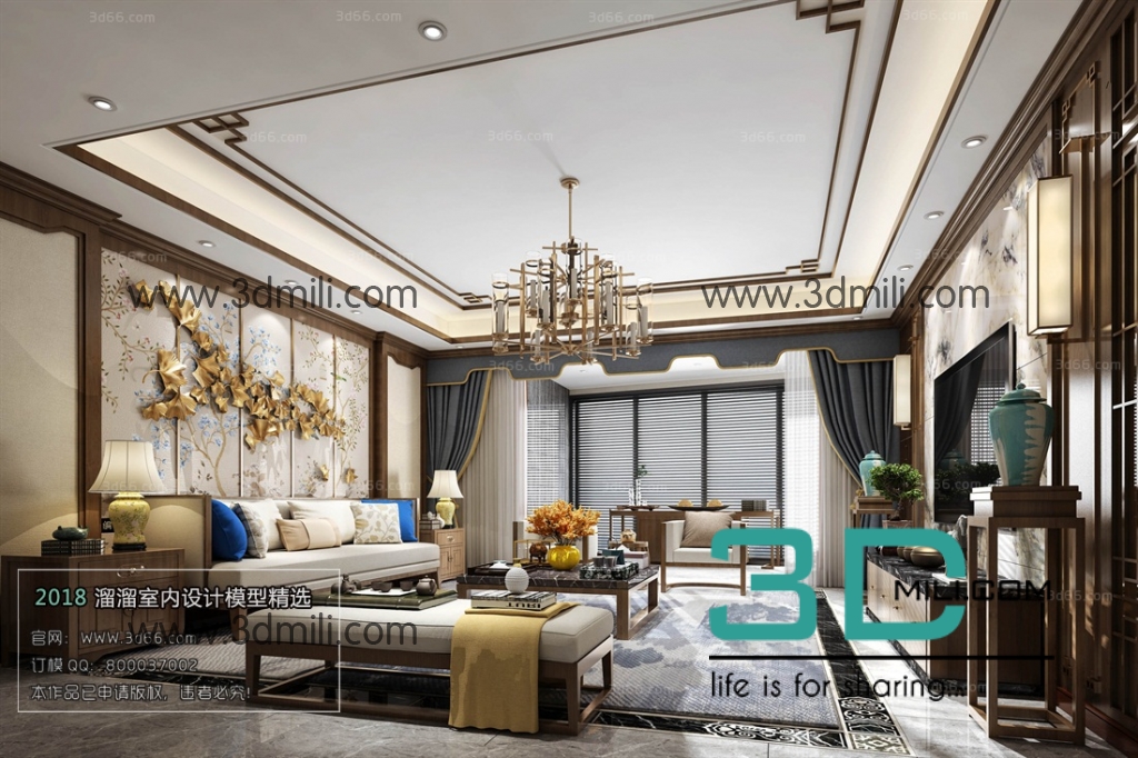 23 Chinese Style Living Room 3dsMax File Free Download 3DMili 2024   28298257417 69ac466950 O 