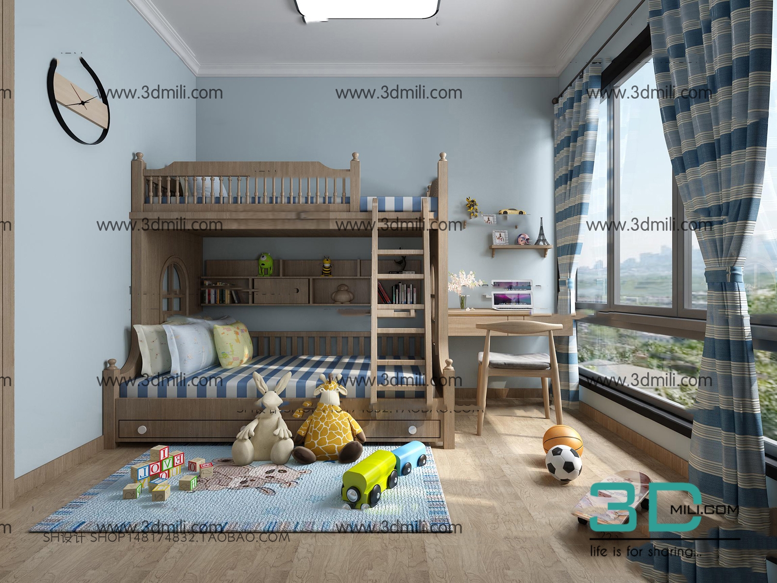 43 Bedroom Childrens Scense 3dsmax File Free Download 3DMili 2025   29360040068 1b44580c35 O 