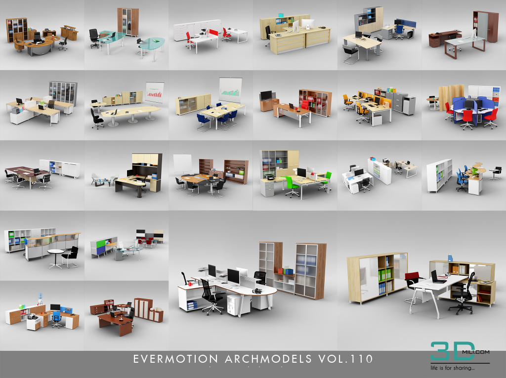 Evermotion Archmodels Vol 144 Living Room Furniture