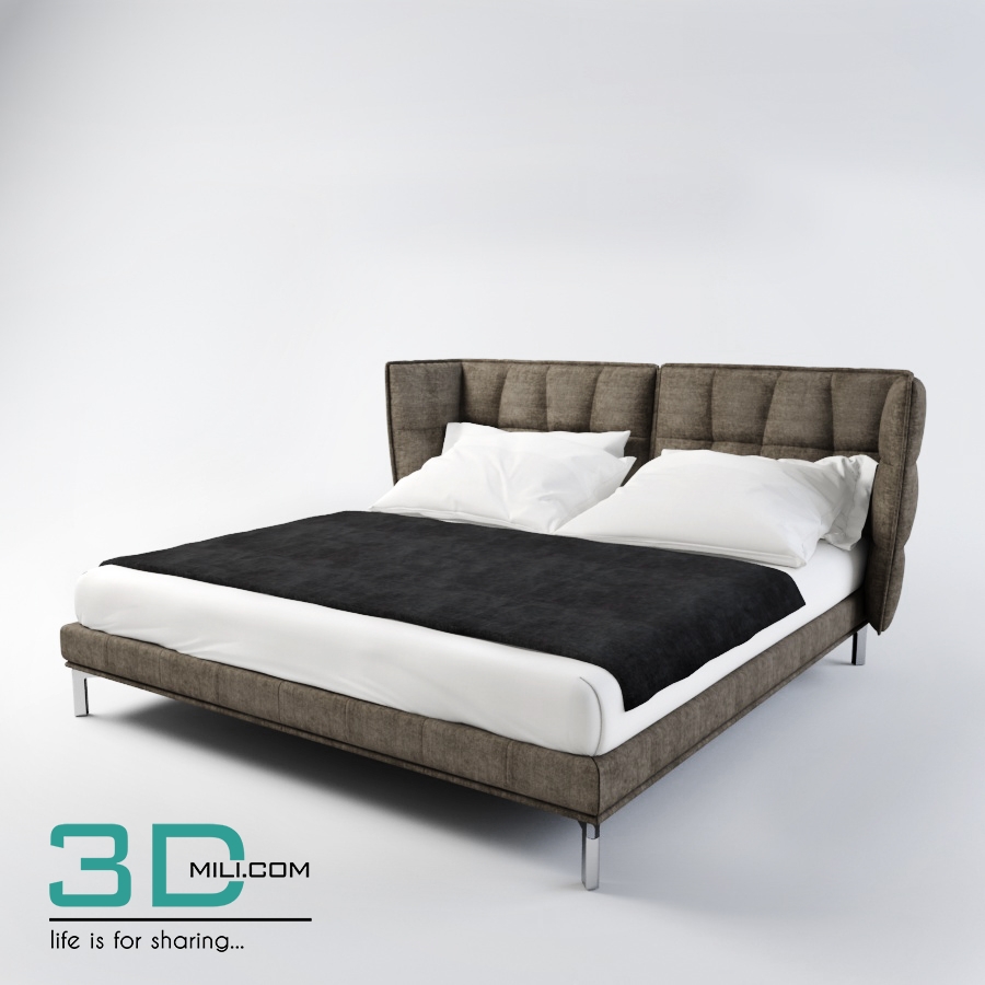 63. Bed 3D Models Free Download - 3DMili 2025 Download 3D Model - Free ...