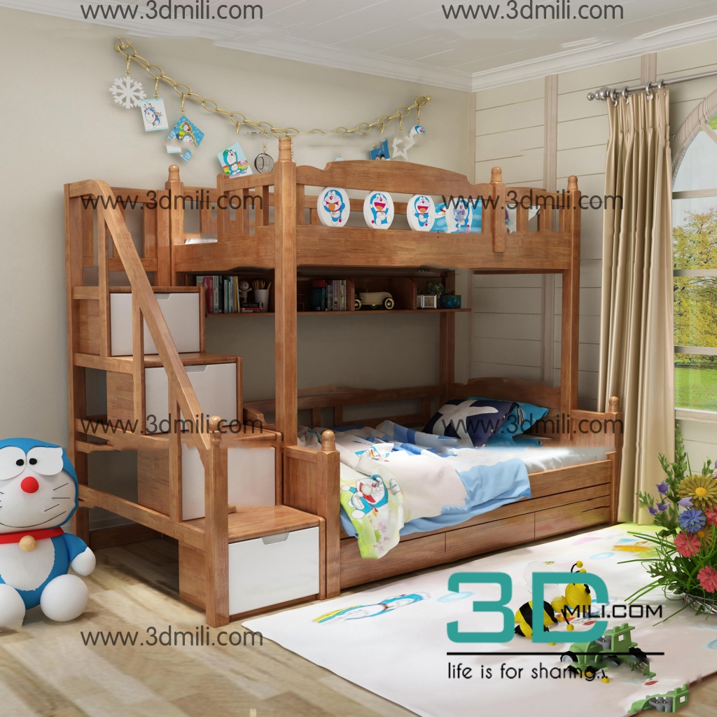 35. Bedroom Childrens Scense 3dsmax File Free Download - 3DMili 2025 ...