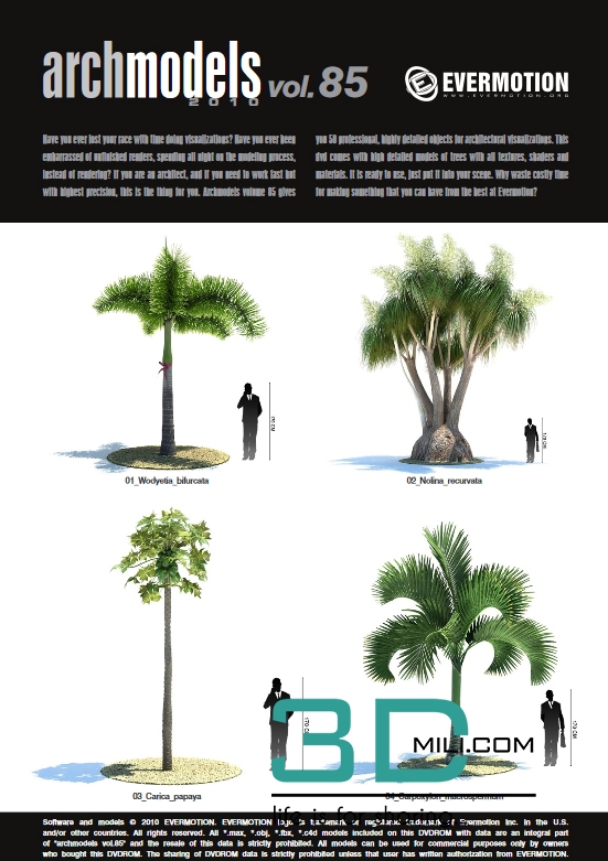 Evermotion Archmodels Vol 85: Tropical trees