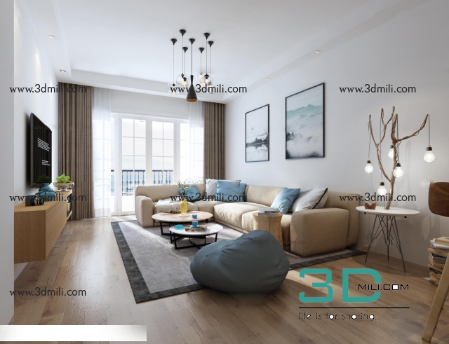 101. Sell Album Scandinavian Living Room Design 02 - 3DMili 2024 ...