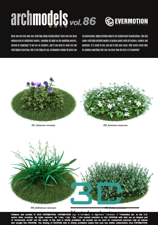 Evermotion Archmodels Vol 86: Garden plants - 3DMili 2025 Download 3D ...