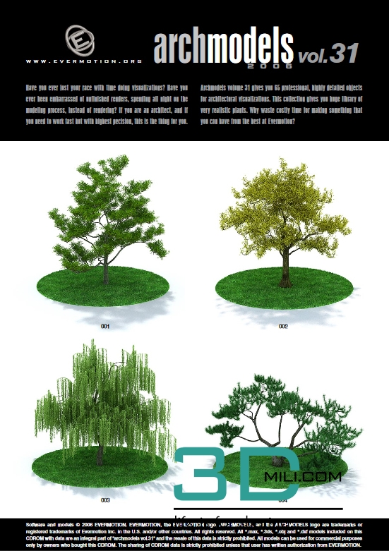 Evermotion Archmodels Vol 31: Plants - 3DMili 2025 Download 3D Model ...