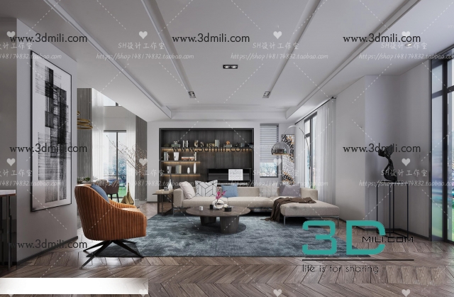 171.SELL Album MODERN LIVING ROOM 2018 VOL 13 - 3DMili 2025 Download 3D ...