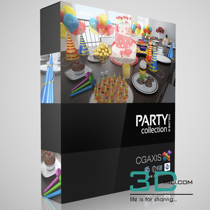 Party collection. 3d Max торты. CGAXIS models. CGAXIS models Vol 59.