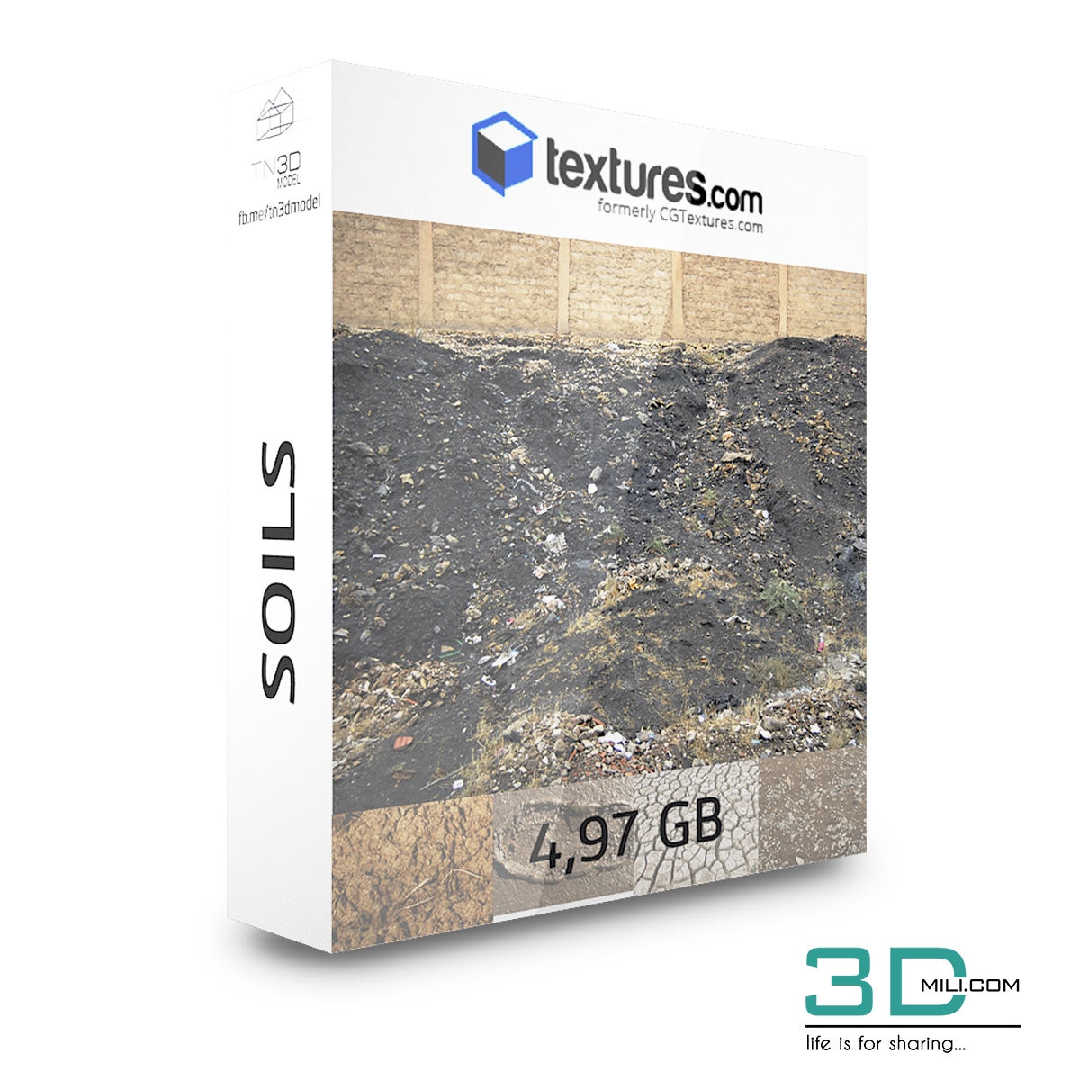 CG Textures Maps: Soils - 3DMili 2025 Download 3D Model - Free 3D ...