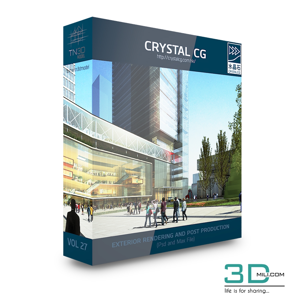 Crystal CG – Architecture 3d Scene VOL 27 - 3DMili 2025 Download 3D ...