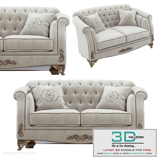 Classic double sofa Carpanese