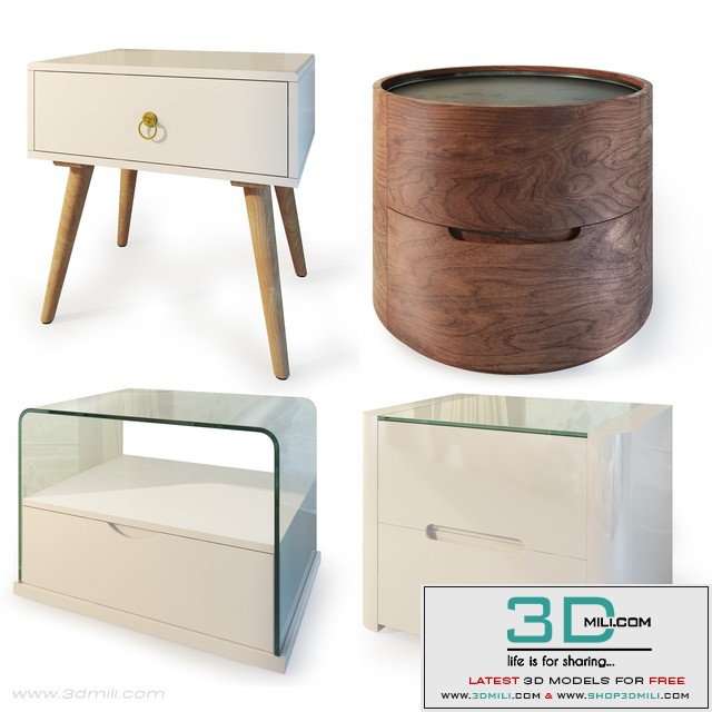 Curbstones from IMODERN (set2). Nightstand, bedside table.
