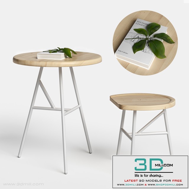Puccio table & stool