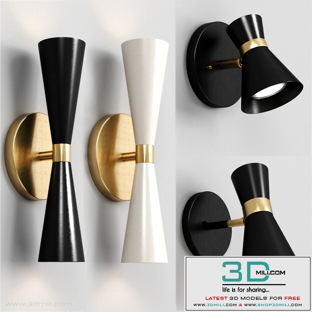 Shades of light WALL SCONCE SET