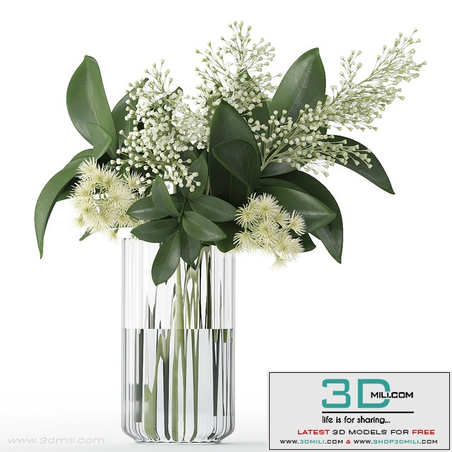 Bouquet of flowers in a vase 59