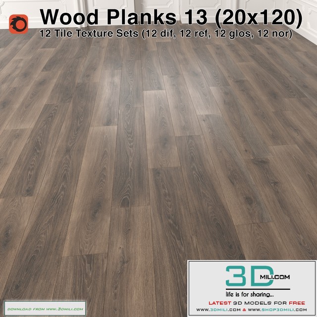 Plank Wood Floor – 13 (20×120)