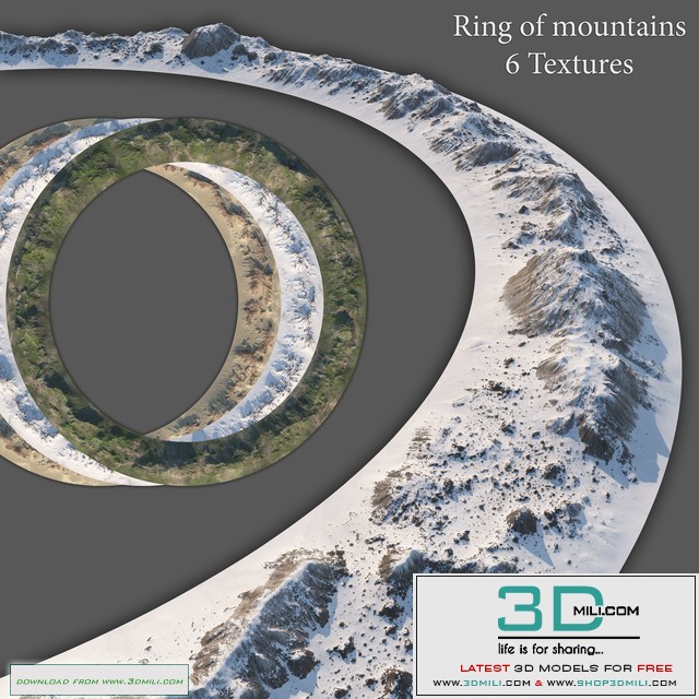 Ring of mountains + 6 Textures