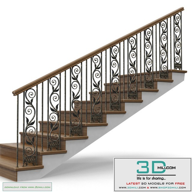 wooden stairs 003