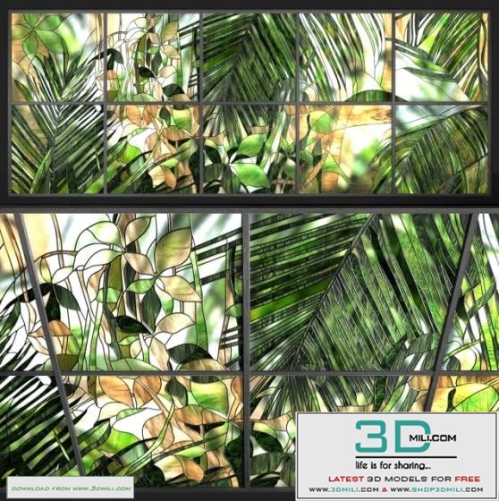 Stained-glass window Tropics