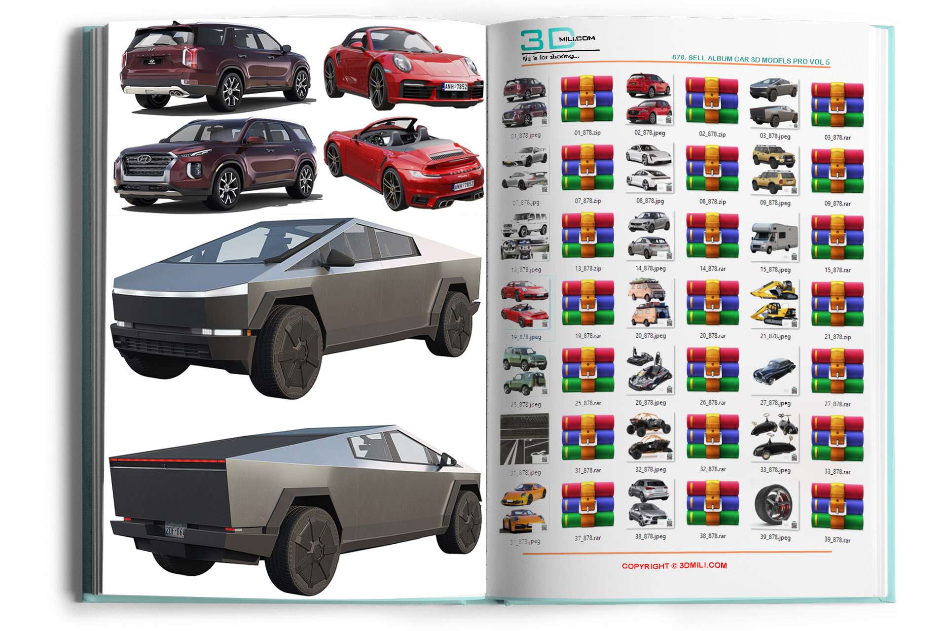 878. Sell Album Car 3D Models PRO Vol 5