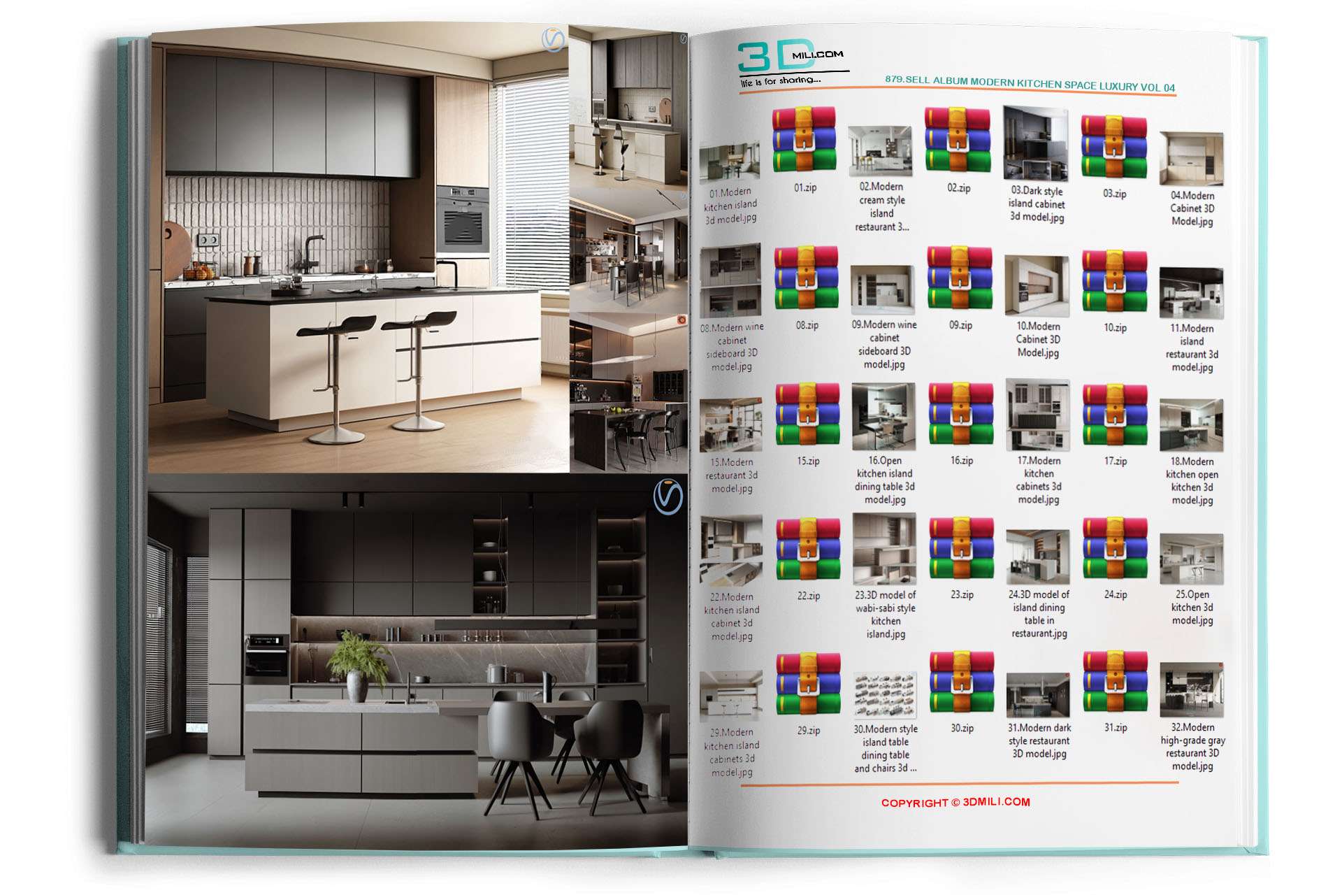 879.Sell Album Modern Kitchen Space Luxury Vol 04