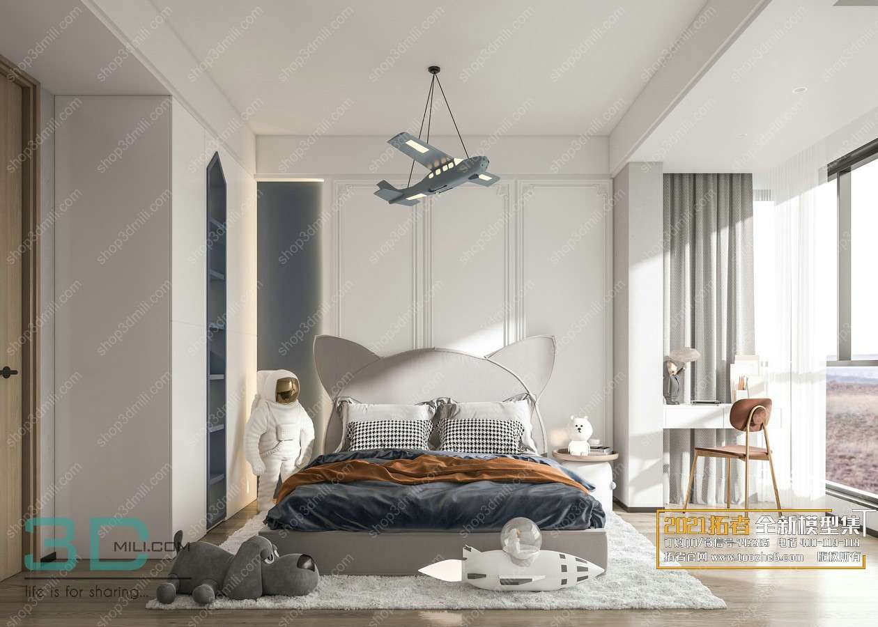 Bedroom Childrens 21 3dsmax File Free Download