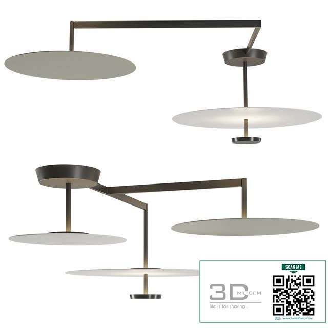 Flat Ceiling Lamp by vibia