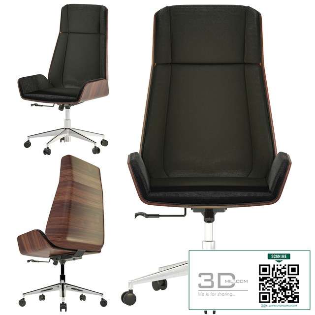 Hazel high back leather chair