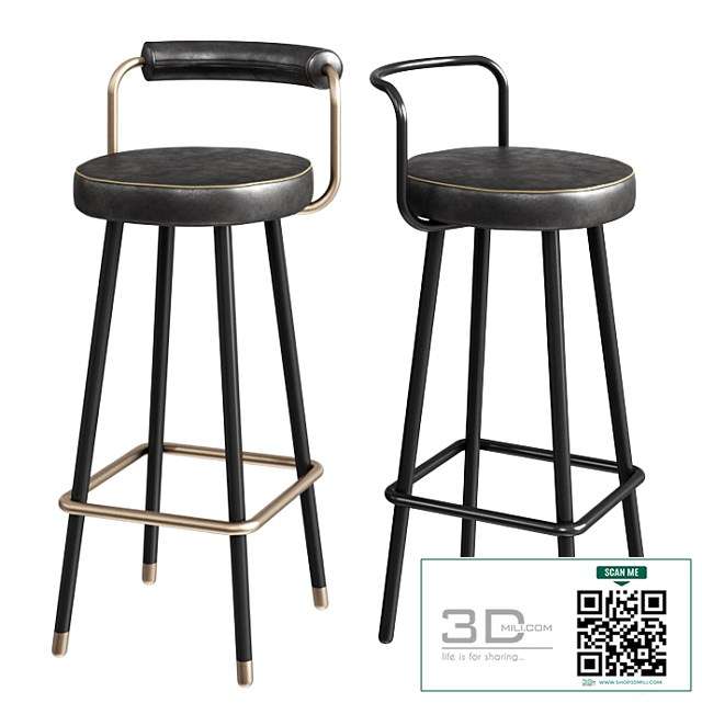 ToposWorkshop Block-BA Bar Stool