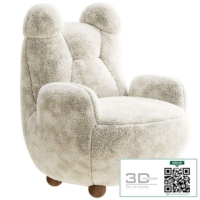 Papa bear armchair fur