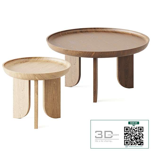 Dish Coffee Table by Grain