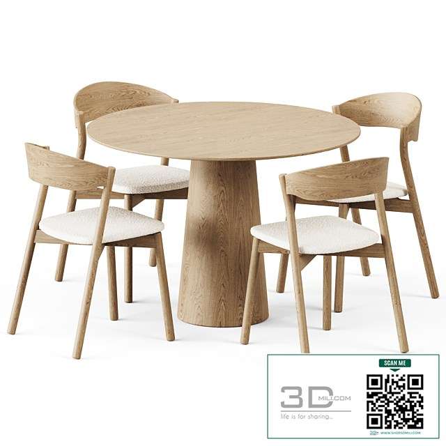 Table POV D110 by Ton and Wooden Chair Tube by Miniforms