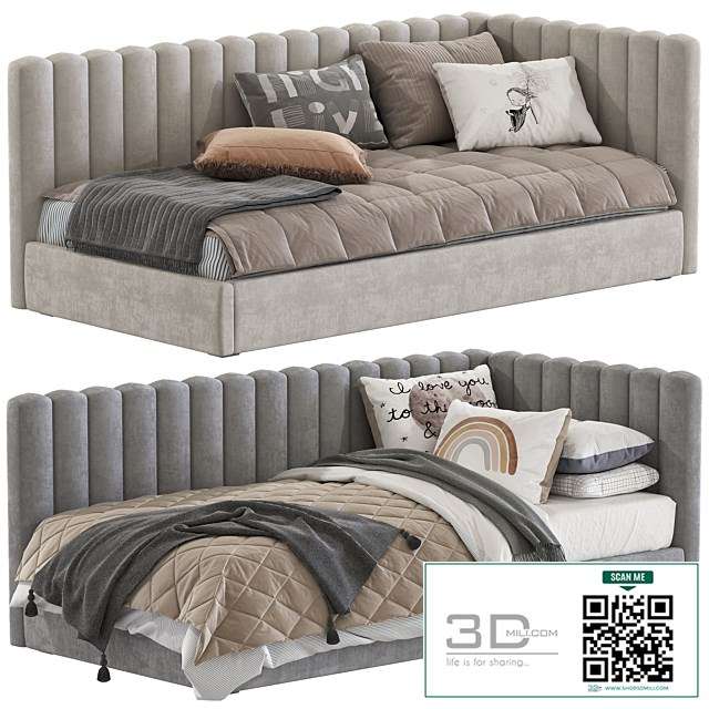 Avalon Upholstered Corner Bed