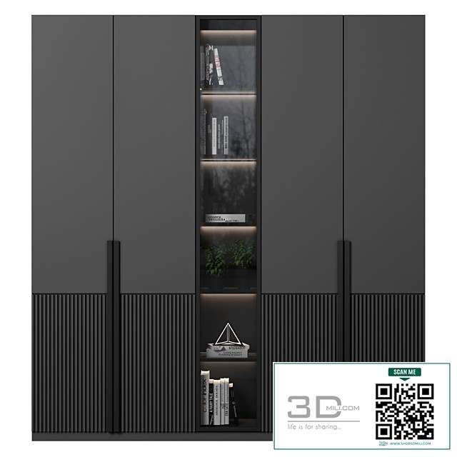 cabinet with shelves 26