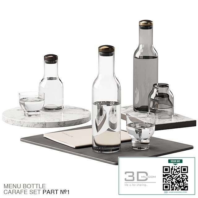 136 dishes decor set 09 MENU Bottle Carafe by Norm P01