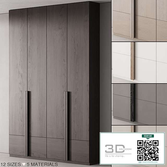 170 cabinet furniture 02 minimal wardrobe cupboard 01