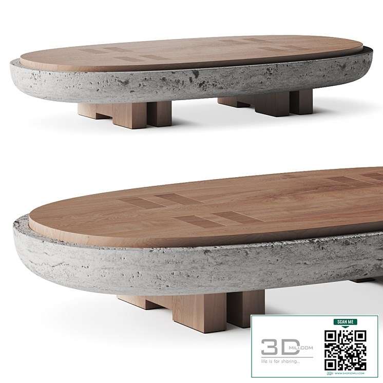 Andy Kerstens Rift Stone Coffee Table