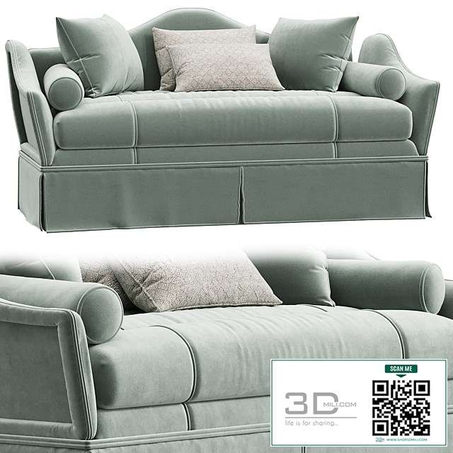 Chiara Provasi Isabel Green 3-Seater Sofa