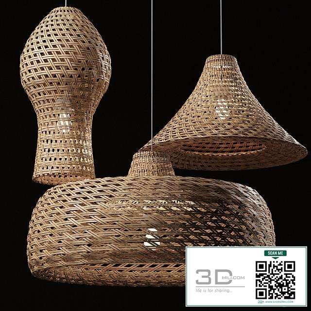 Rattan Pendant Light 07