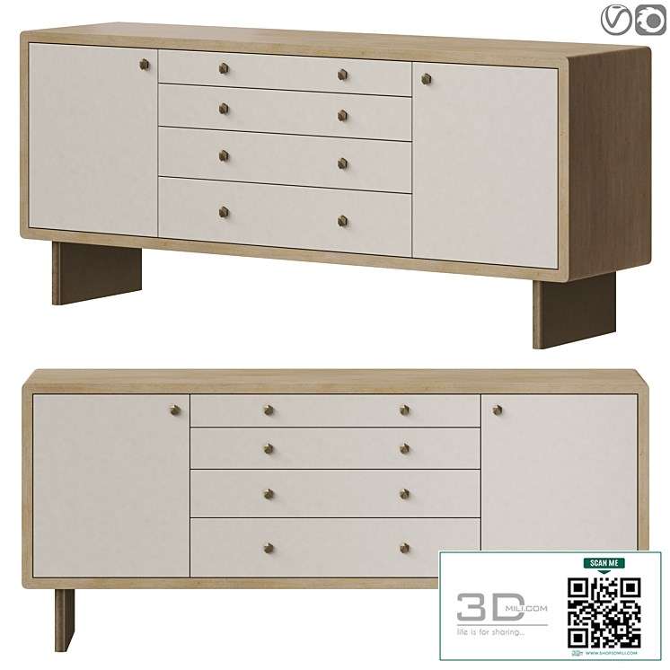 Baker Waterfall Credenza