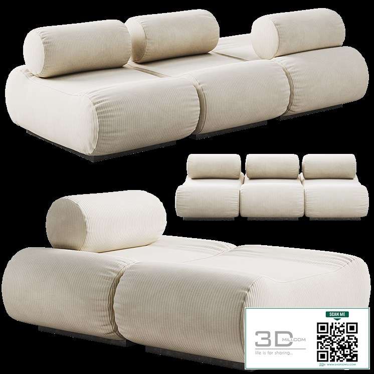 Modular sofa Corbi Trio