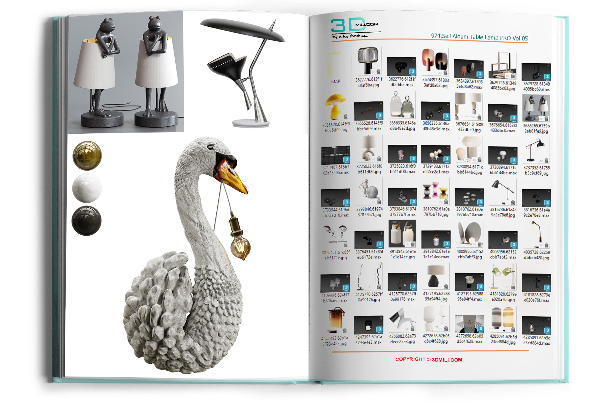 974.Sell Album Table Lamp PRO Vol 05